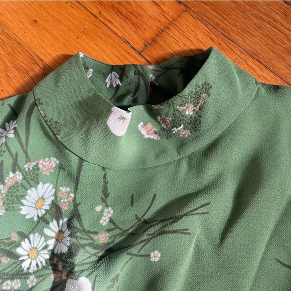 NWT Reformation Persis Long Sleeve Open Back Mini Dress in Lomita Size 0 - Picture 6 of 10